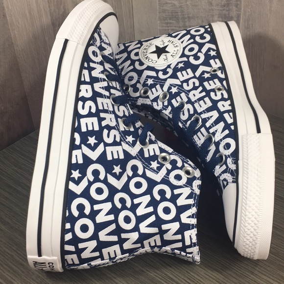 Converse CTAS Hi Navy/White/Navy/White/White - Picture 5 of 8